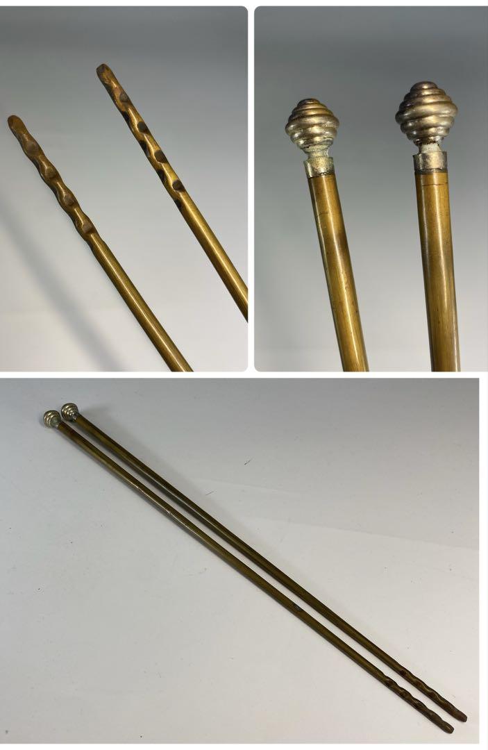 【茶道具】高野昭阿弥造　祥瑞写瓢形腰捻台子皆具（共箱）飾火箸付