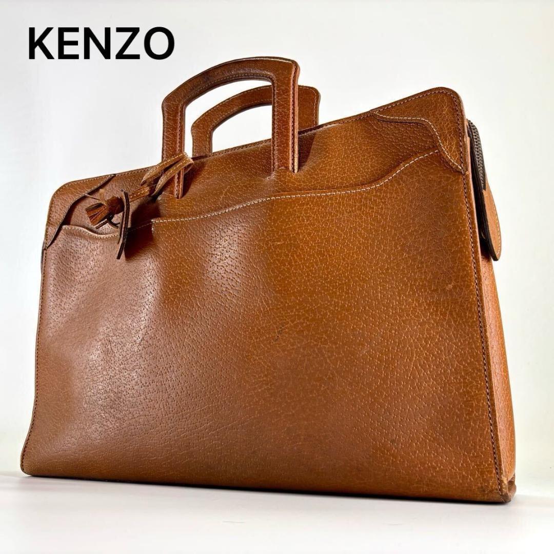 良品 KENZO ケンゾー ビジネスバッグ ブリーフケース レザー