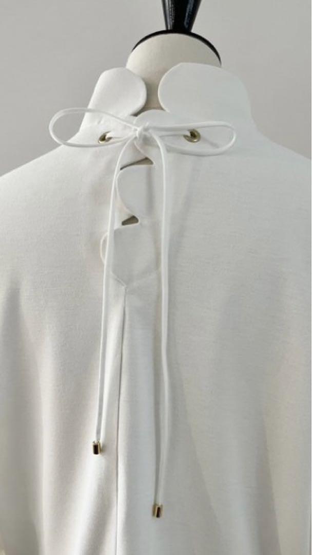 在庫調整】2way scallop cool veil cut and sew【ネイビーのみ