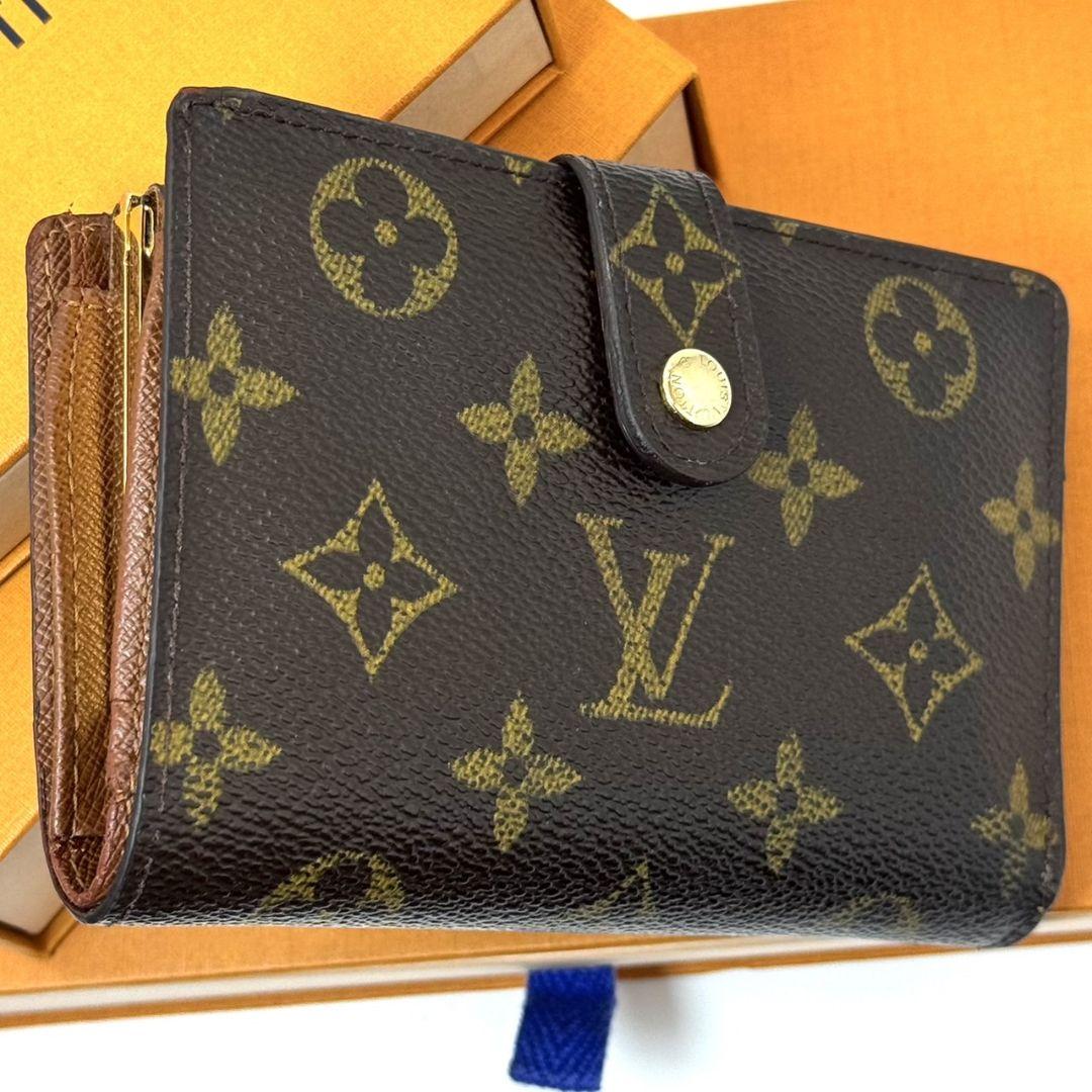 鑑定済 ルイヴィトン モノグラム ポルトモネ ビエ ヴィエノワ がま口 財布 美品 ルイヴィトン モノグラム ポルトモネ ビエ ヴィエノワ 財布