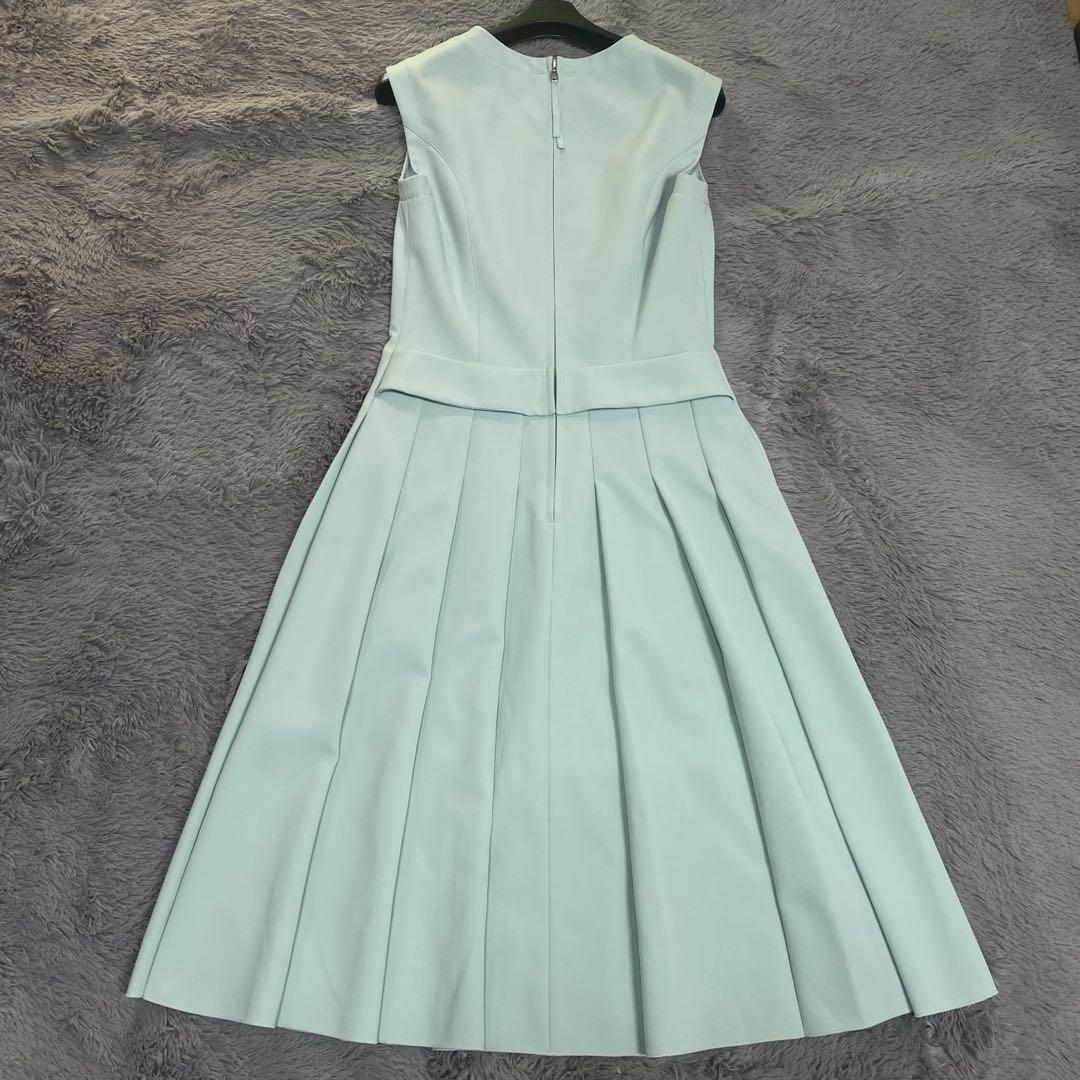 フォクシー バックプリーツドレス ノースリーブ Aライン