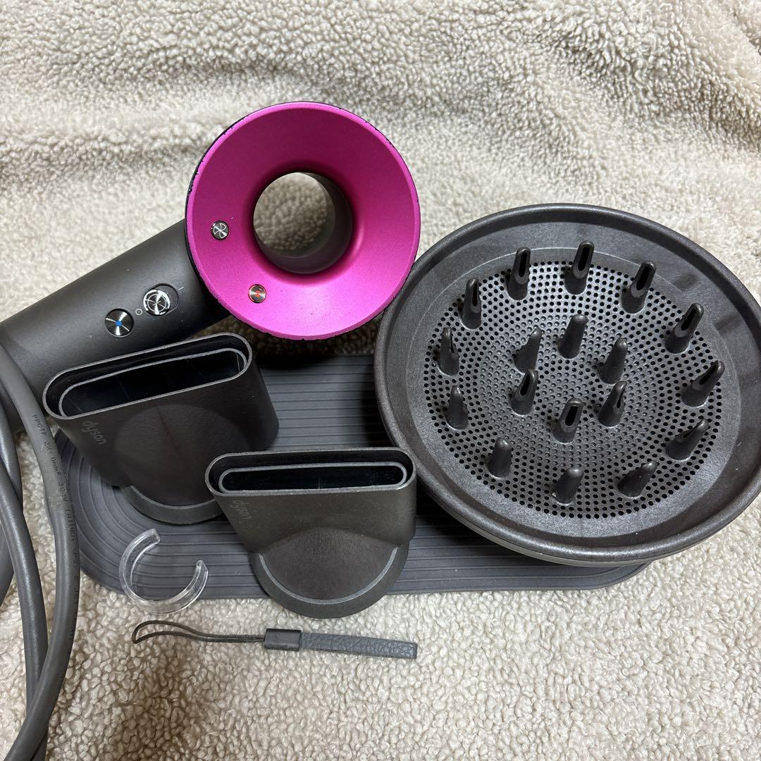 ジャンク品:Dyson Supersonic ヘアドライヤー グレー・ピンク