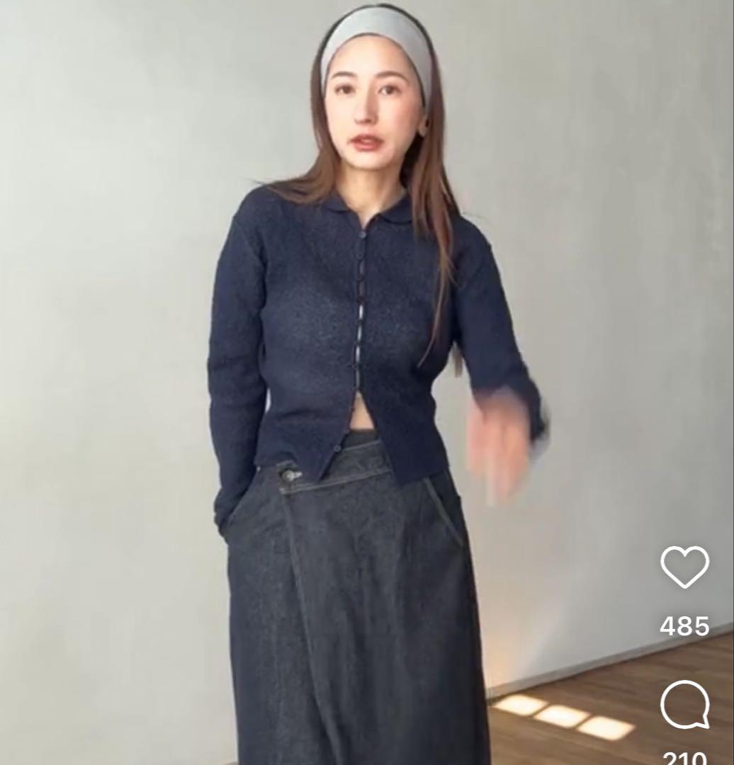 STYLEMIXER ラウンドカラーニットポロ