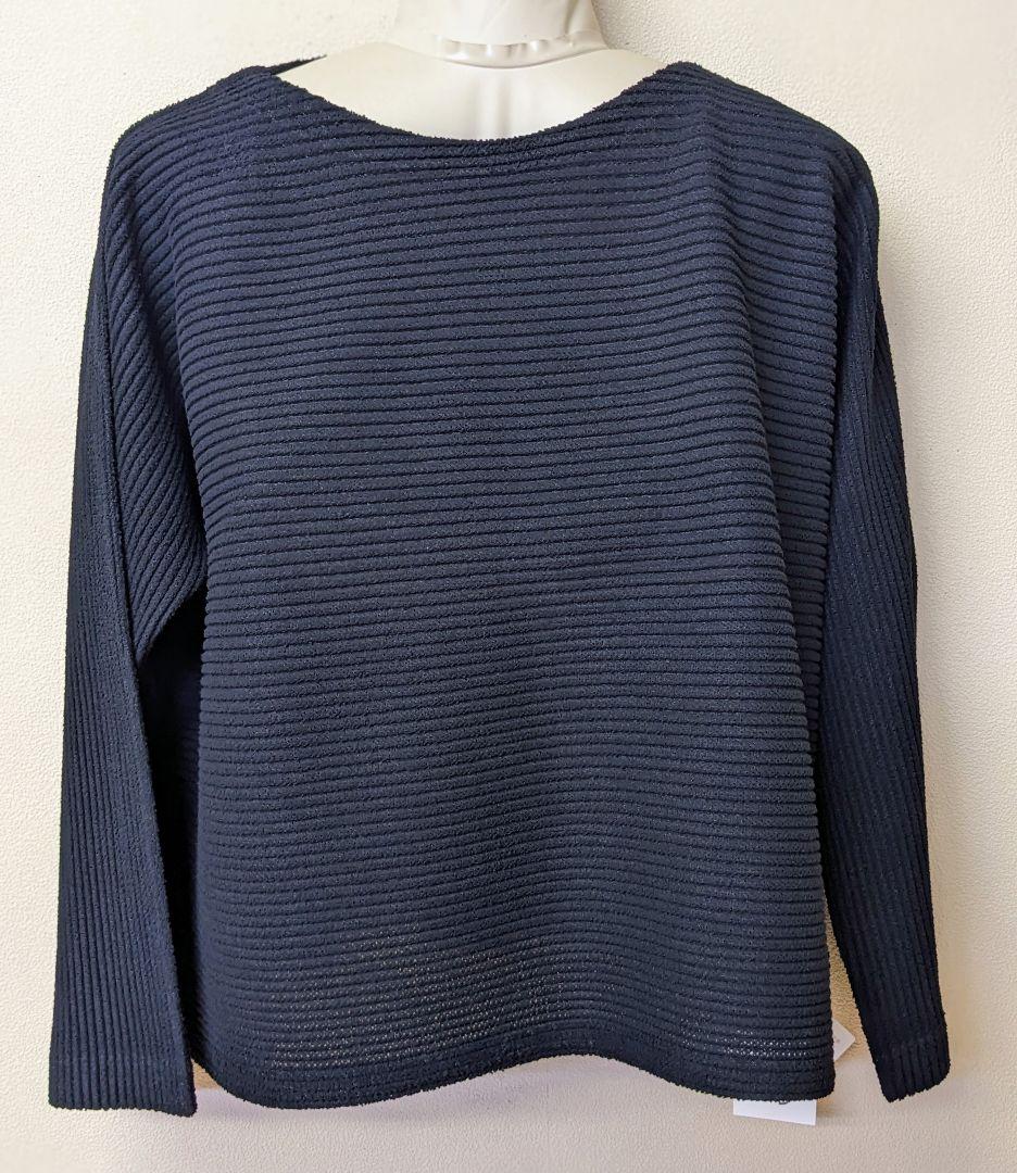 イッセイミヤケISSEY MIYAKE プリーツプリーズ 黒トップス 3/M