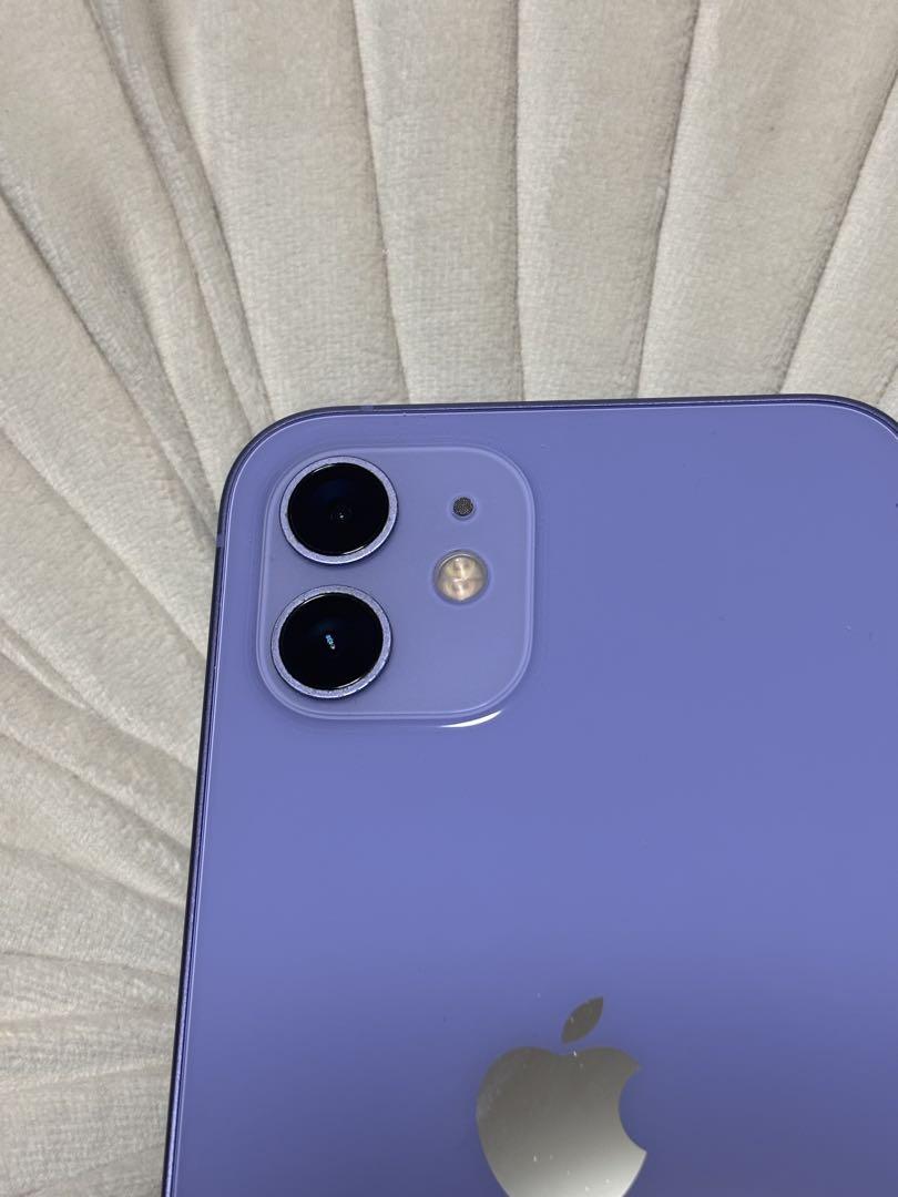 Apple iPhone12 パープル 本体 128GB 箱 充電コード付き