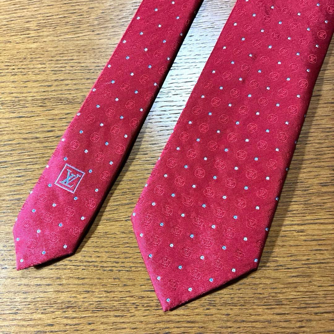 美品】LOUIS VUITTON ルイヴィトン 赤ネクタイ - メルカリ
