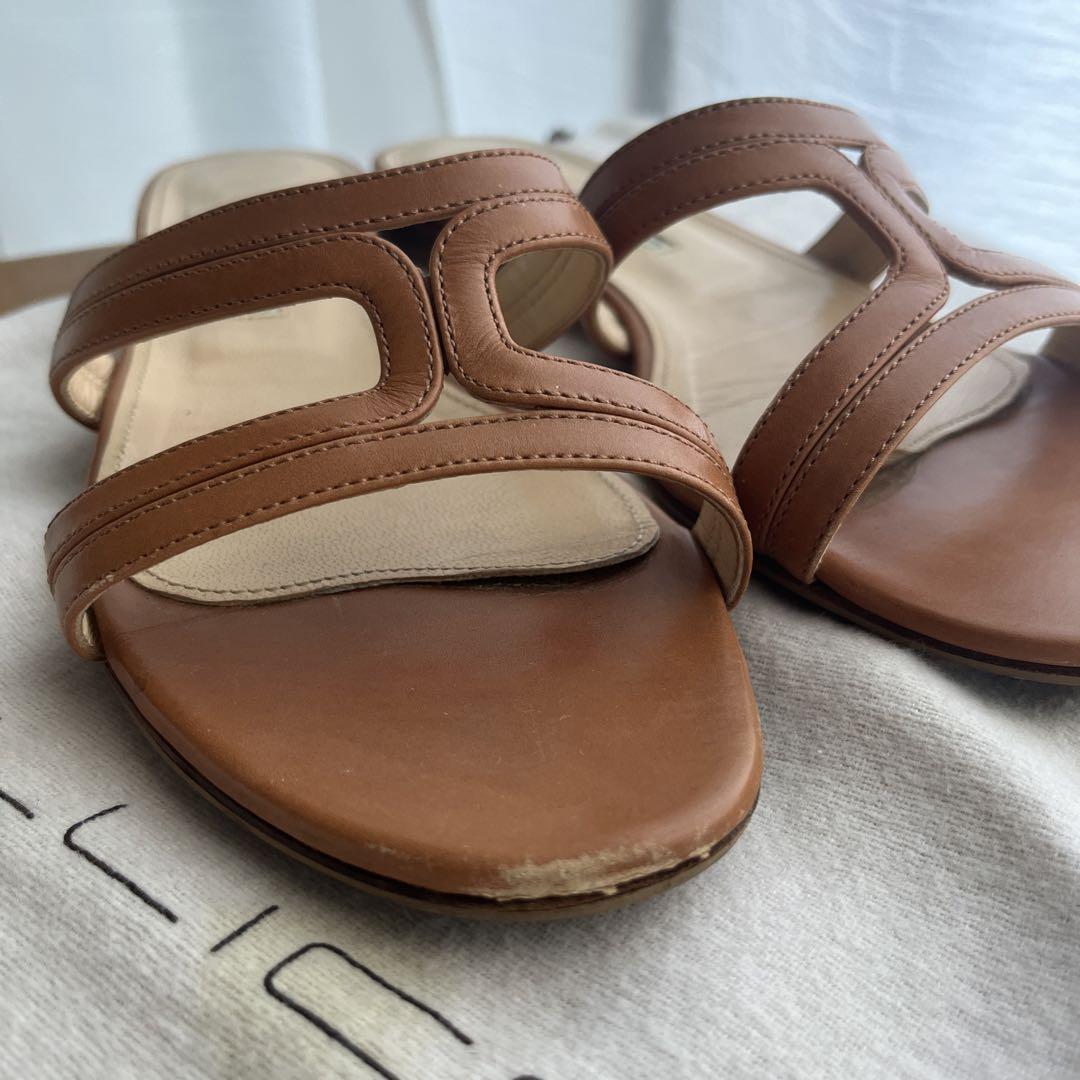 【現行アイテム／定価64,900円】SAMIフラットサンダル・王道ブラウン旧ロゴ