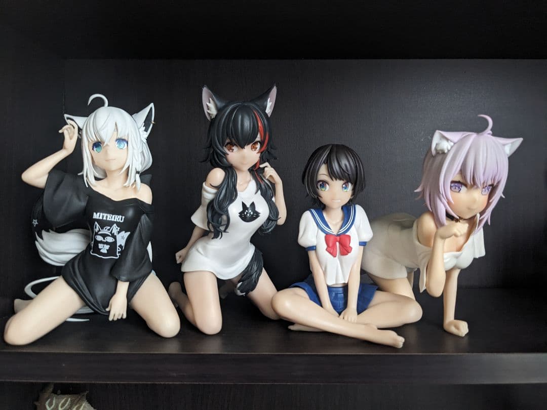 ホロライブ 白上フブキ 大神ミオ 大空スバル 猫又おかゆ フィギュア