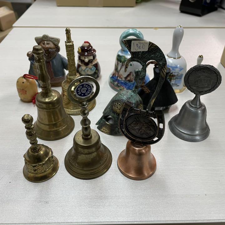 南部鉄器 鈴 呼び鈴 卓鈴 鈴 純銅製 ハンドシェイクベルアンティーク