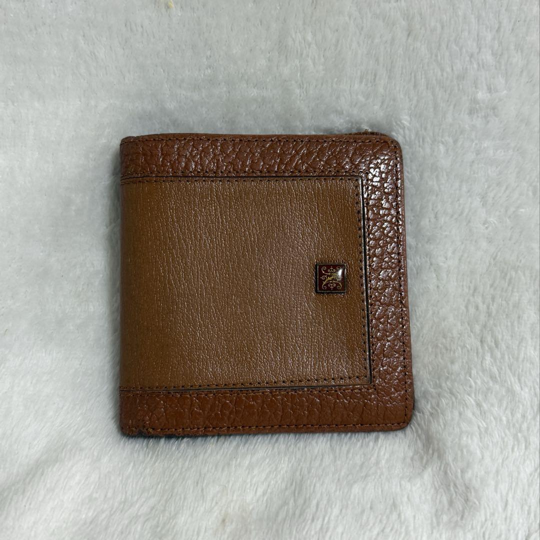 ニコル★折り財布★レザー★茶色系★美品