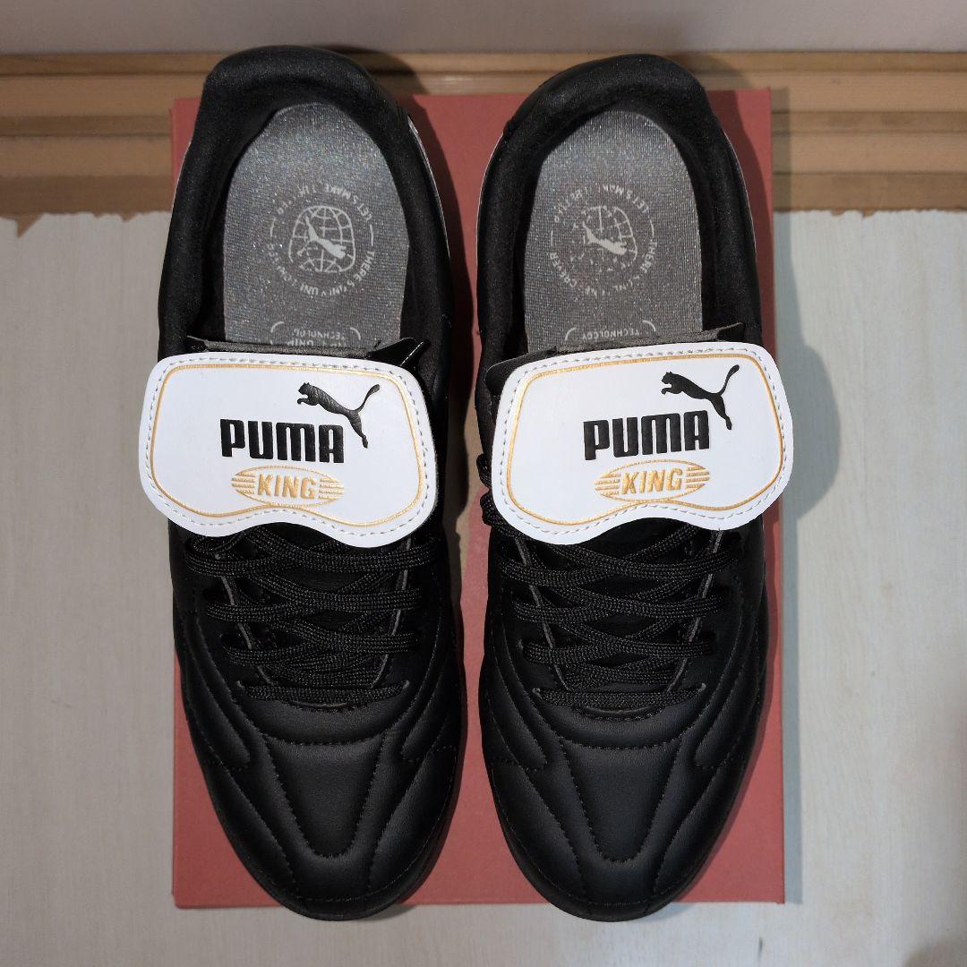 PUMA【プーマ】キング トップ TT (ブラック/ホワイト/ゴールド