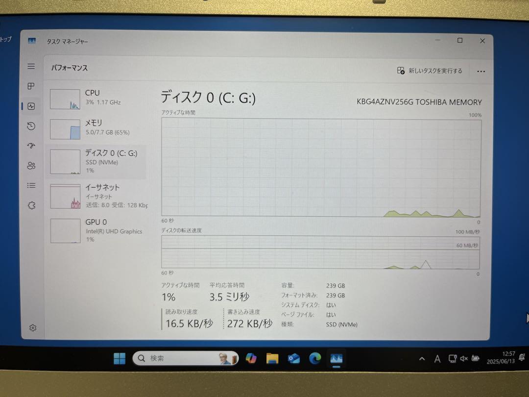 PanasonicレッツノートCF-LV Win11pro