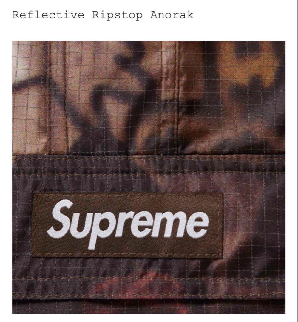 ジャケット・アウター Supreme Reflective Ripstop Anorak M