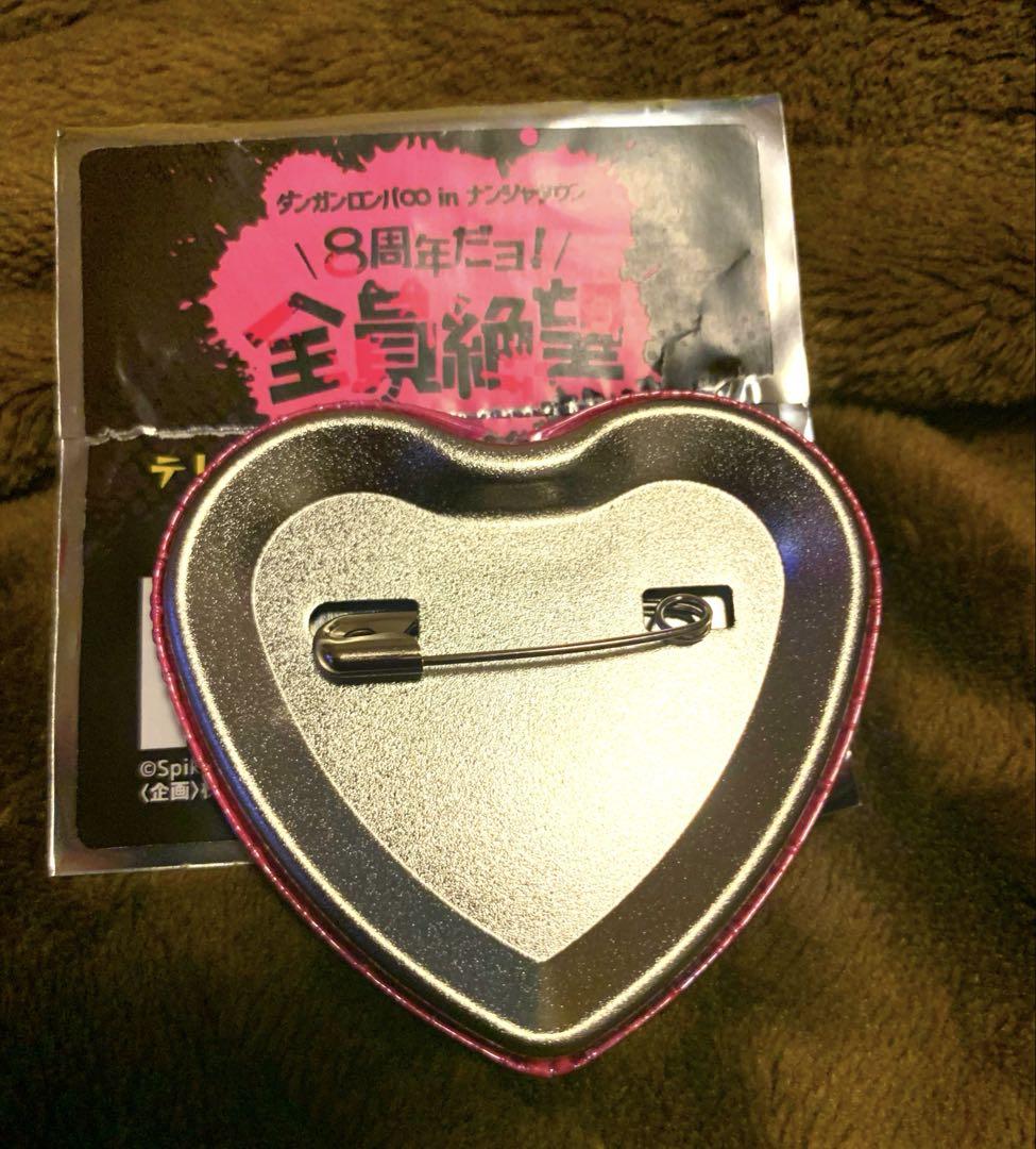 ダンガンロンパV3春川魔姫照れ顔ハート缶バッジナンジャタウン銀袋付き