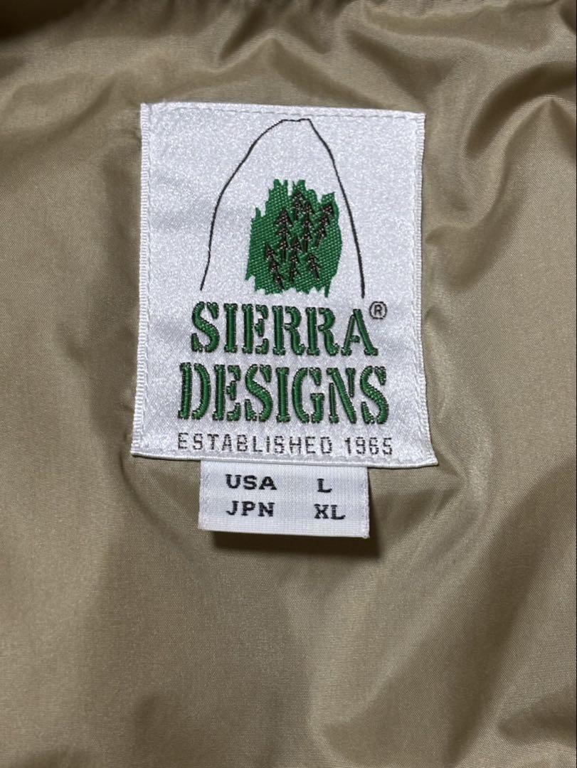 SIERRA DESIGNS ベージュ ライトダウンベスト L/XL