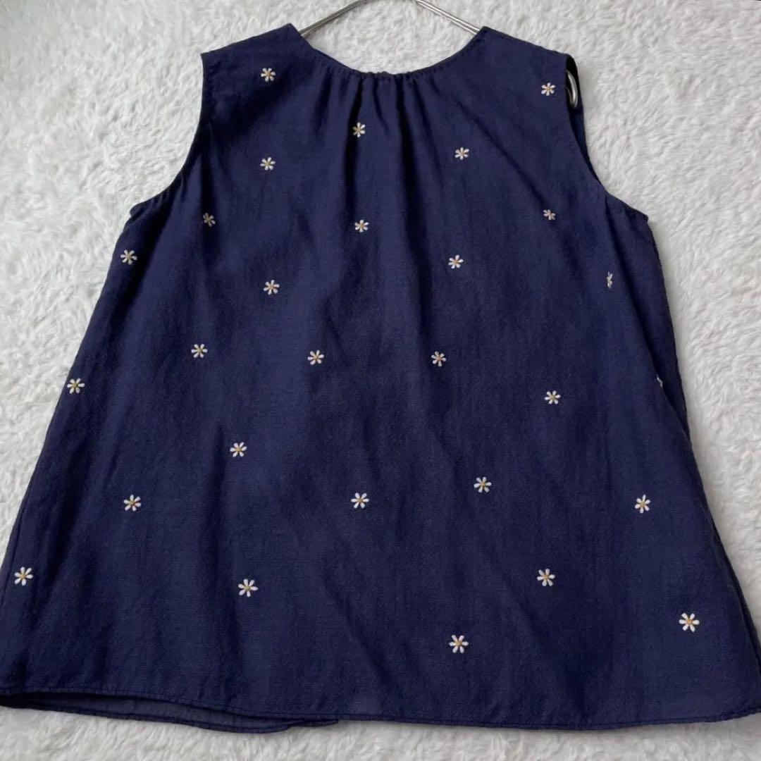 美品✨ジュップバイジャッキー　ノースリーブブラウス　刺繍　花柄　2way S