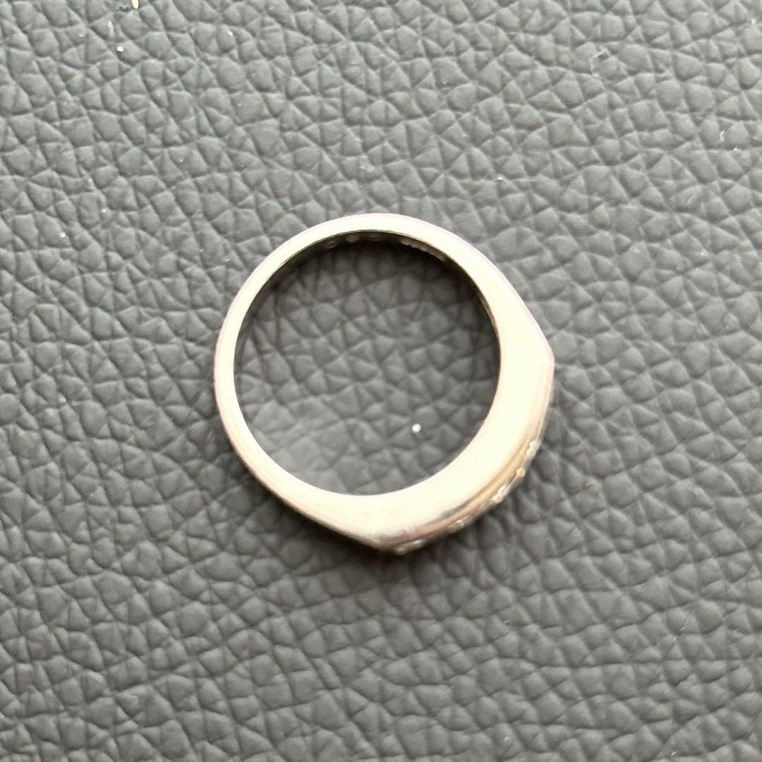 大丸 プラチナ pt900 台 ダイヤモンド 0.50ct 一引指輪 リング