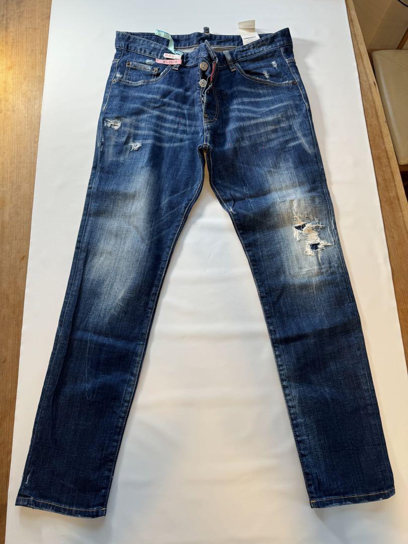 Dsquared2 スケーター ストレートレッグ ダメージ ジーンサイズ50