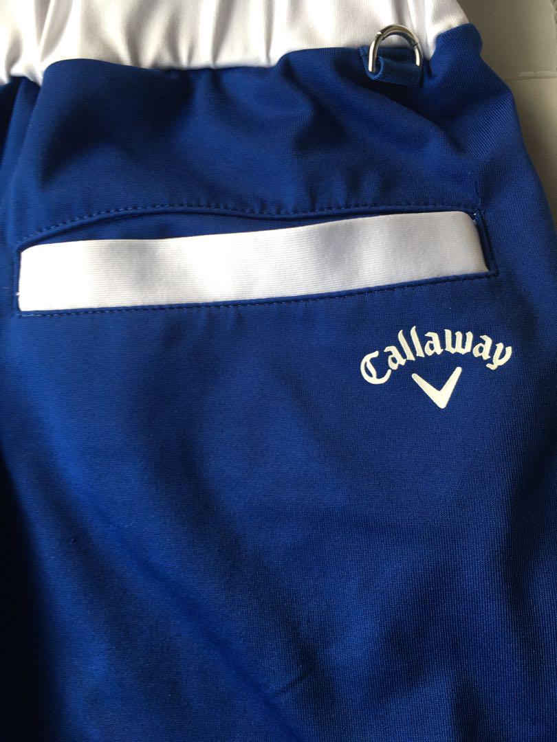 【Callaway／キャロウェイゴルフ】ビッグロゴ ストレッチ ワンピース・S青