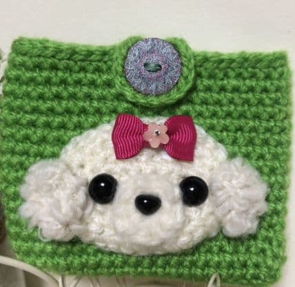 あみぐるみ マルチーズちゃんのカードケース