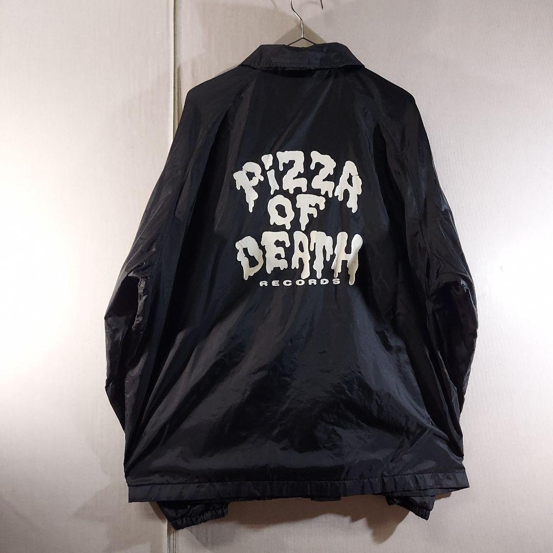 【古着】ピザオブデス レコーズ ナイロン コーチジャケット カーディナルボディ 古着】ピザオブデス レコーズ ナイロン コーチジャケット