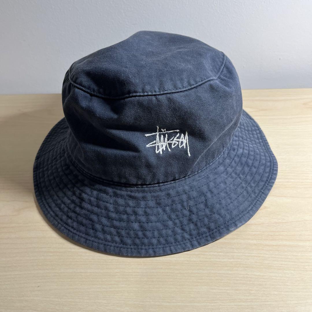 90's stussy 刺繍ロゴ バケットハット L 90´s stussy 刺繍ロゴ バケットハット L