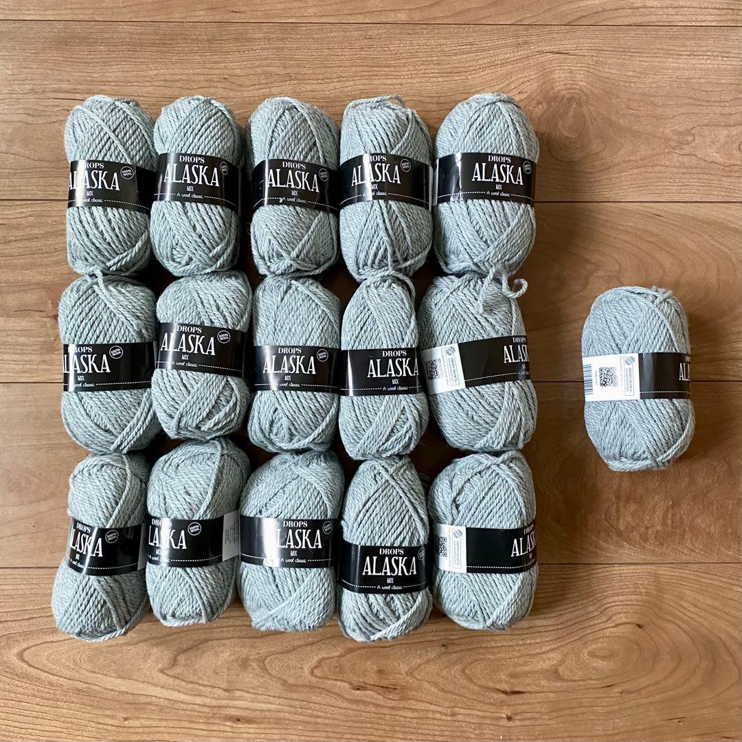 ドロップス アラスカ 16玉 グレー系 海外毛糸