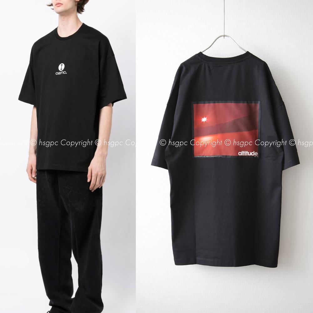 OAMC シルクパッチ グラフィック Tシャツ カットソー OAMC シルクパッチ altitude プリント Tシャツ カットソー