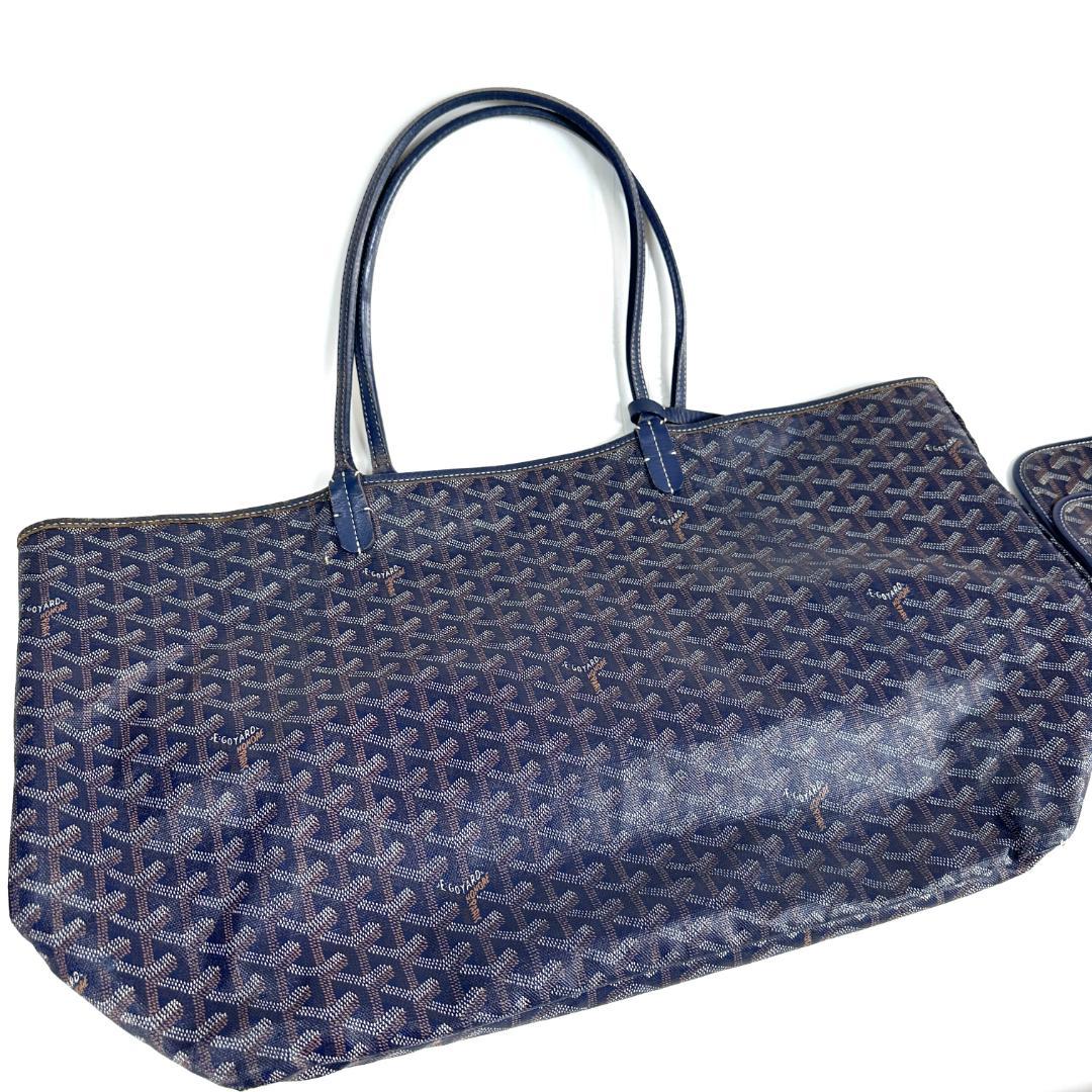 【希少】GOYARD Saint-Louis GM Tote Bag Blue