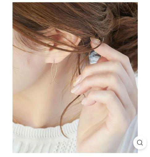 美品　Phoebe　フィービィー　K10　クロスライン　アメリカンピアス　YG