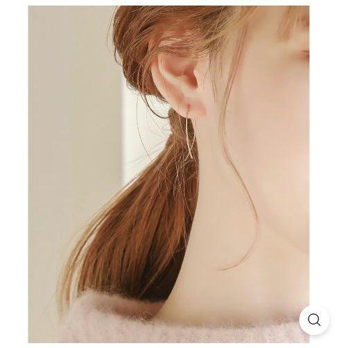 美品　Phoebe　フィービィー　K10　クロスライン　アメリカンピアス　YG