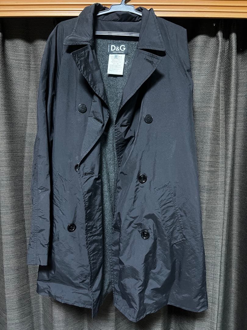 D&G ブラック トレンチコート
