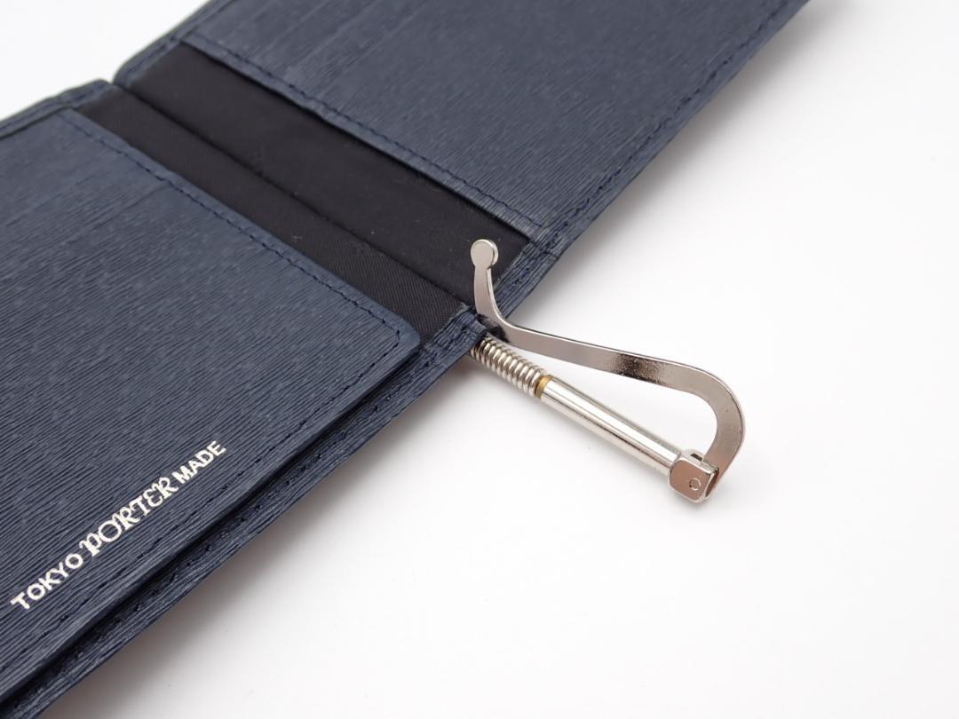 PORTER ポーター カレント マネークリップ 二つ折り財布 ネイビー