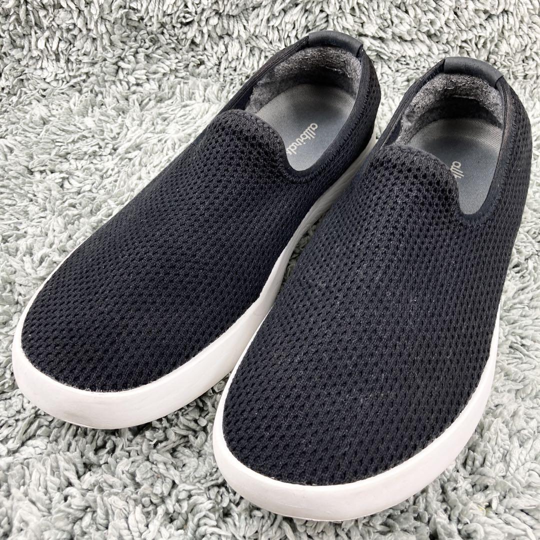 美品 Allbirds オールバーズ　ツリーラウンジャー メッシュスリッポン 黒