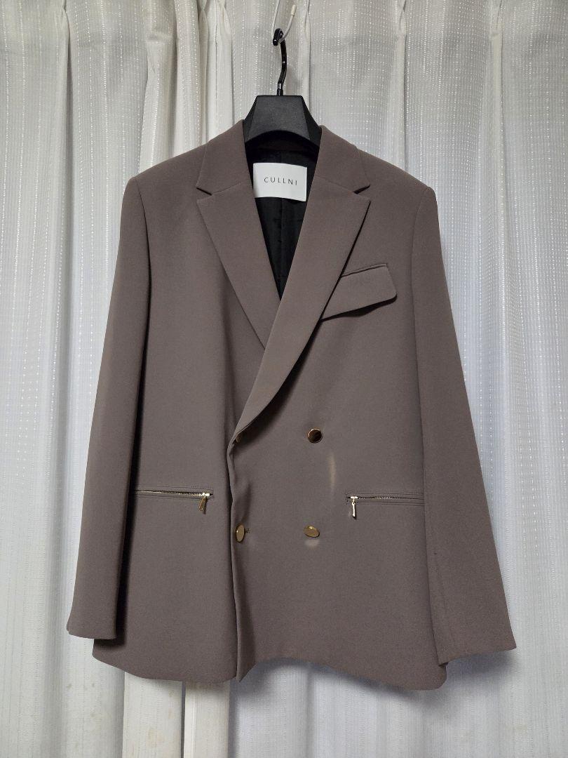 【美品】CULLNI　24AW　ステュディオス　ダブル　ブレストジャケット　1
