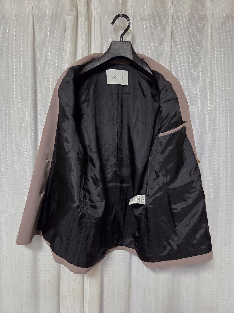 【美品】CULLNI　24AW　ステュディオス　ダブル　ブレストジャケット　1