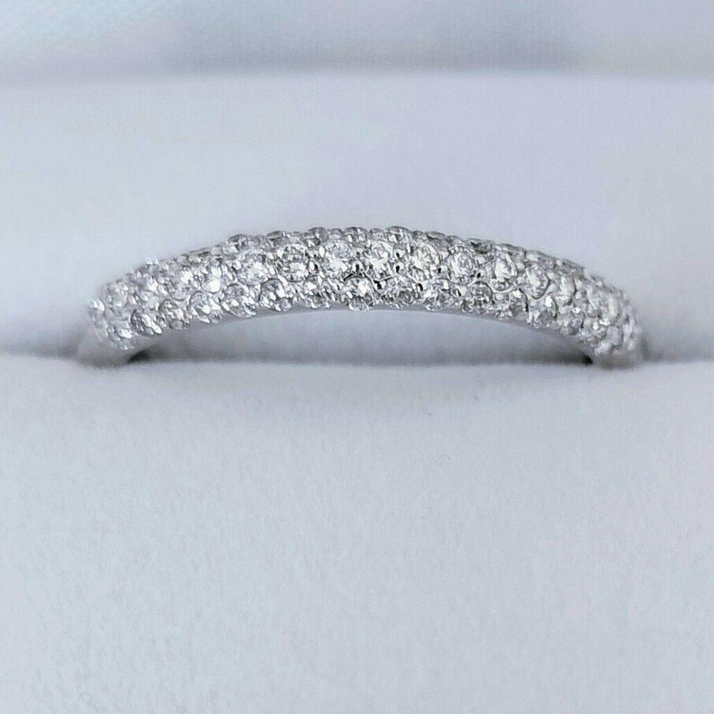 『専用です』マイクロパヴェ☆天然ダイヤモンド リング 計0.48ct K18WG クロスパヴェダイヤモンドリング D 0.90ct K18WG BOUTIQUE LINE