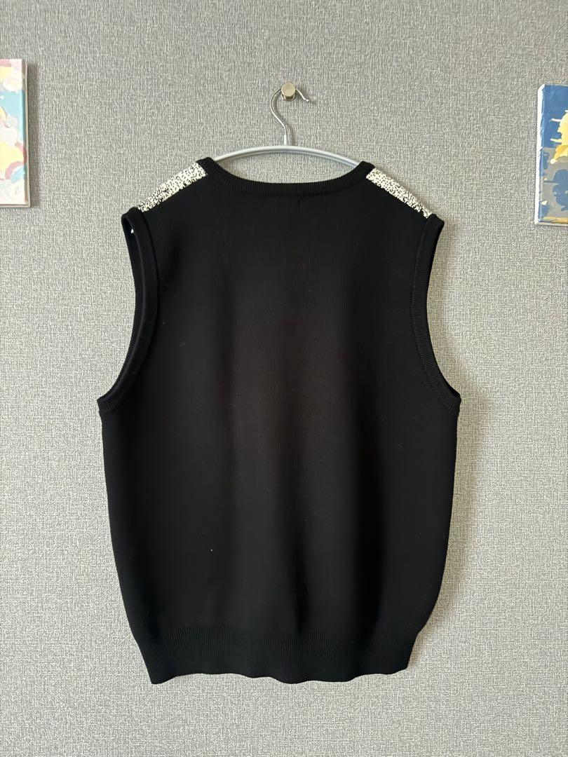 【キャンセルの為再度出品】stussy PHOTO JACQUARD VEST ☆関税込☆Stussy☆Stussy PHOTO JACQUARD VEST☆Black