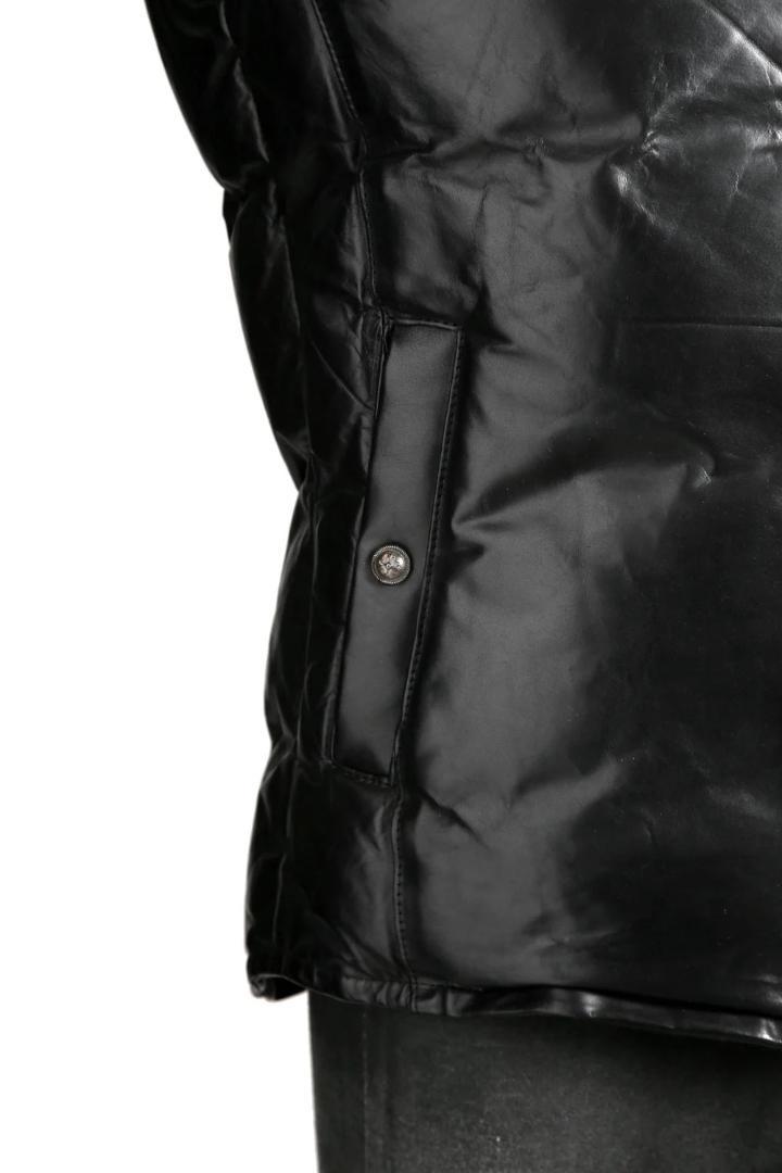 最終】BACKLASH the line GUIDI レザー ダウンベスト M