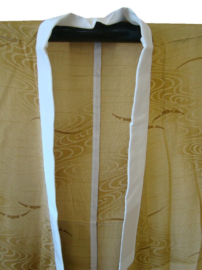 【年中無休】 精華着地 Js651 未使用152cm～158cm 半衿付 正絹 長襦袢 お洒落 着物・浴衣