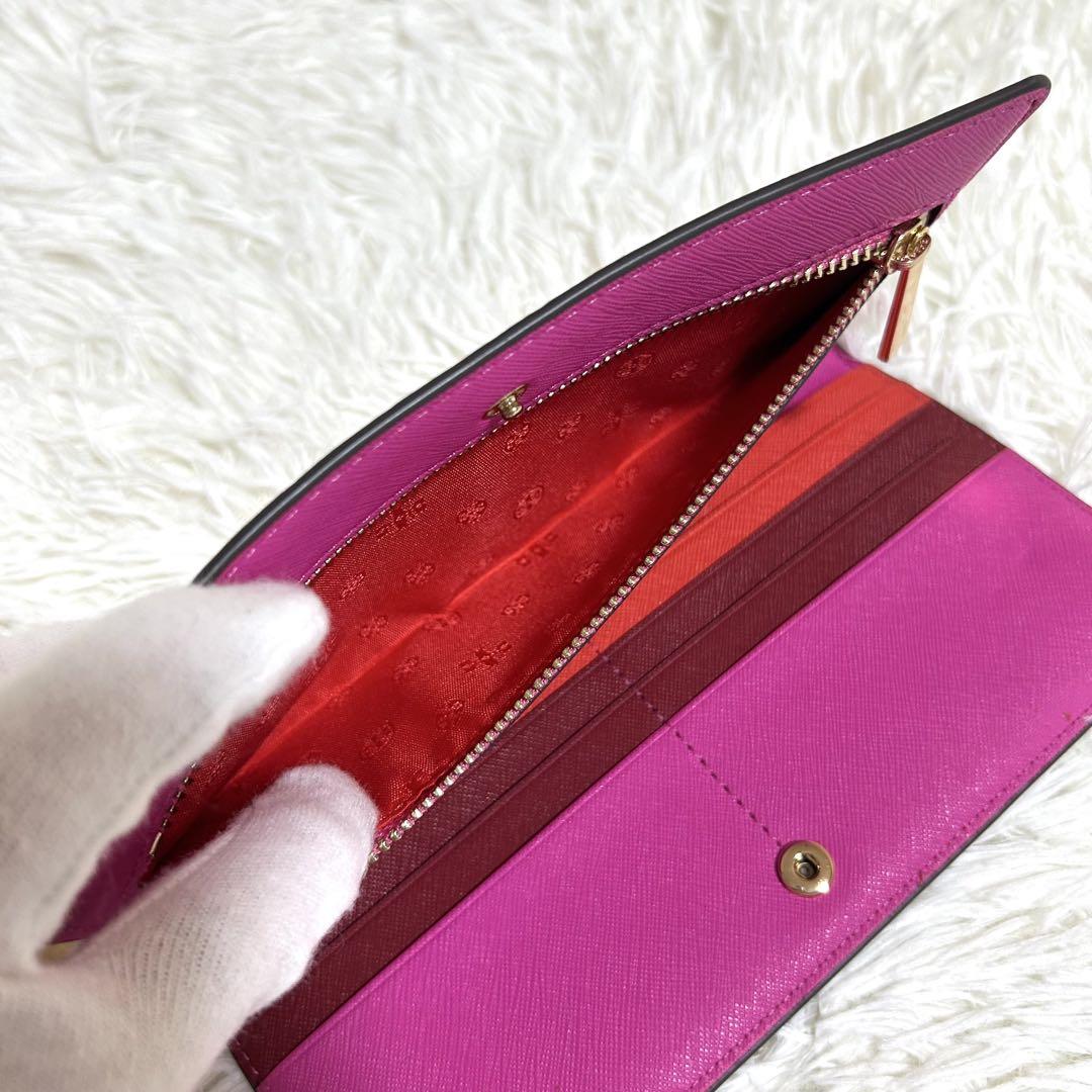 【新品未使用】トリーバーチ TORY BURCH 長財布 エマーソン ピンク