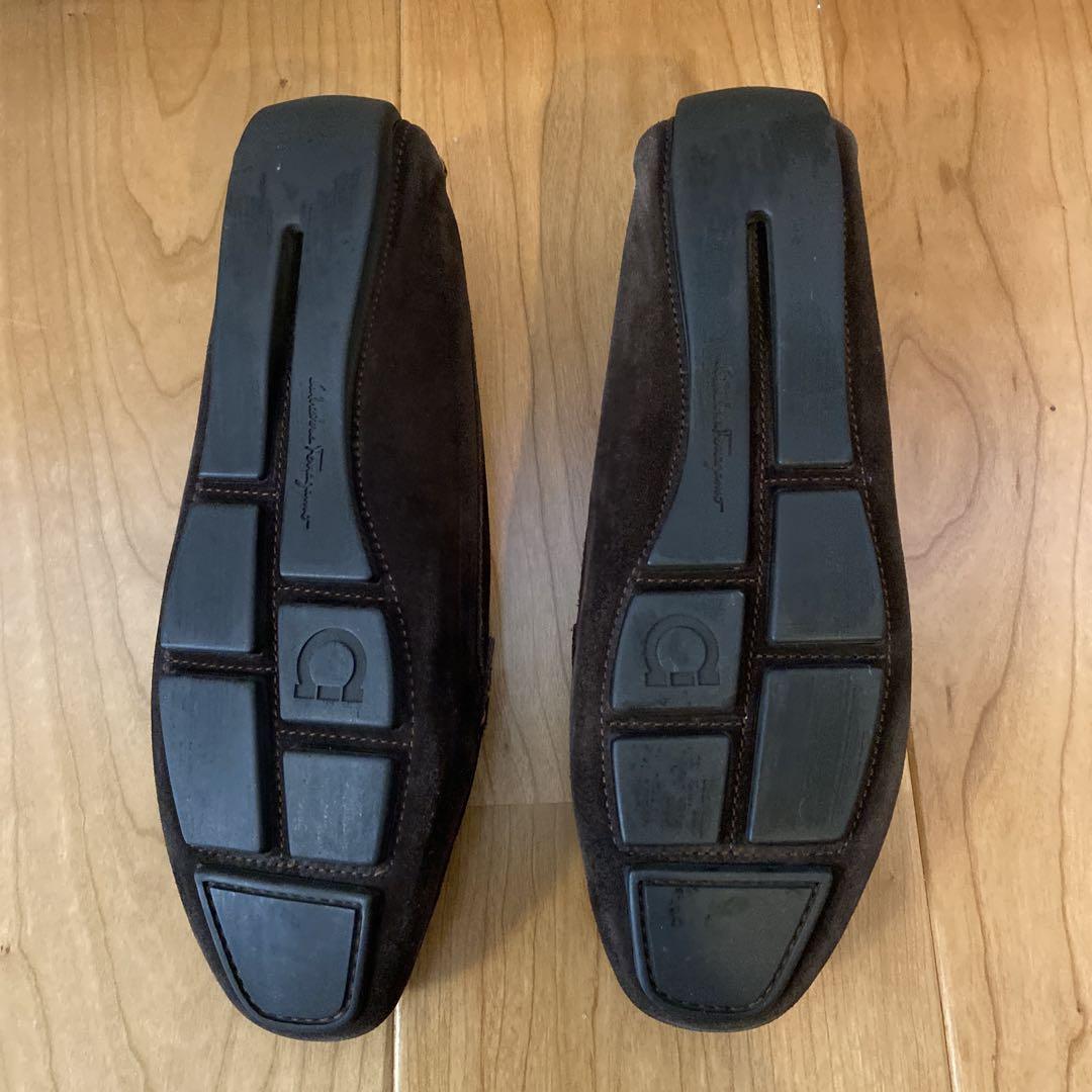 Salvatore Ferragamo スエード ドライビングシューズ