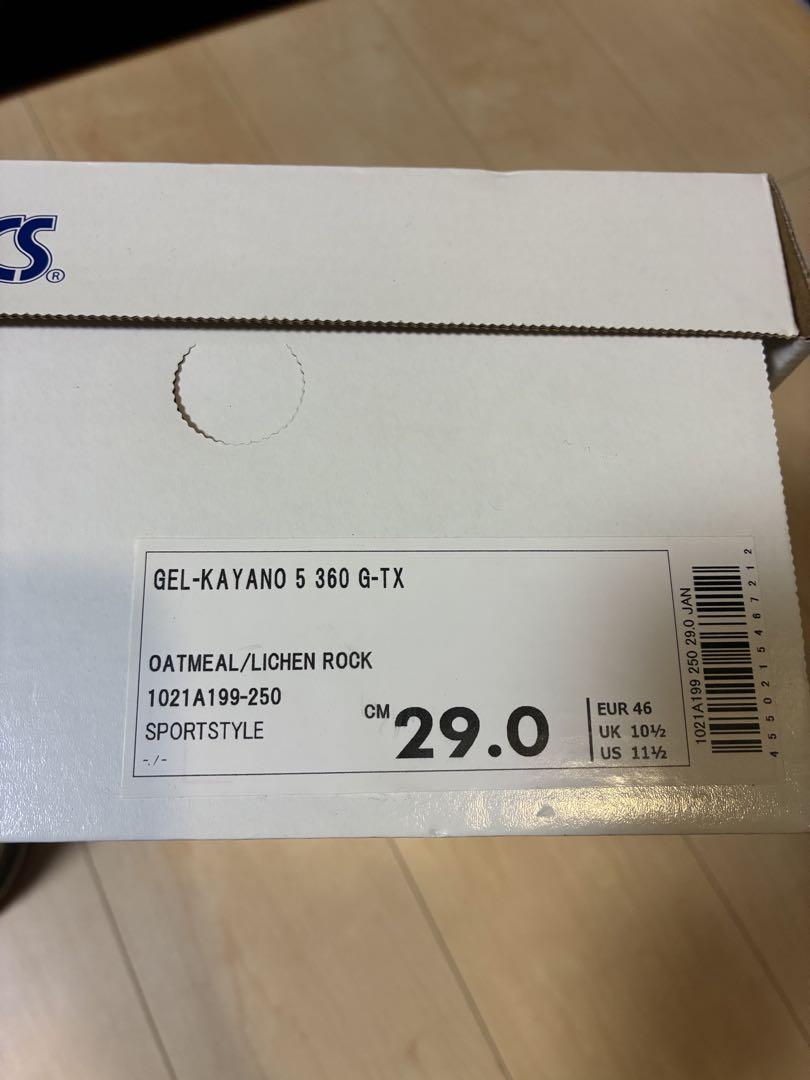 【希少】ASICS Gel-Kayano 5 360 G-TX/29cm