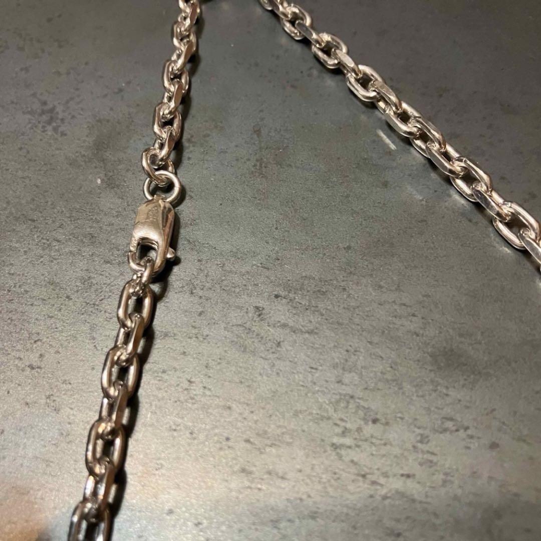 シルバー オーバル チェーン ネックレス / Silver Oval Chain Necklace | アモンズ – amondz