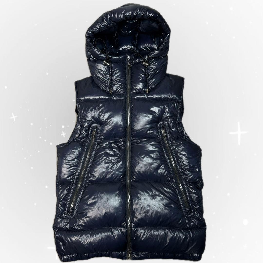 00s archive ダウンベスト 平成初期 光沢 ダブルジップ お兄系