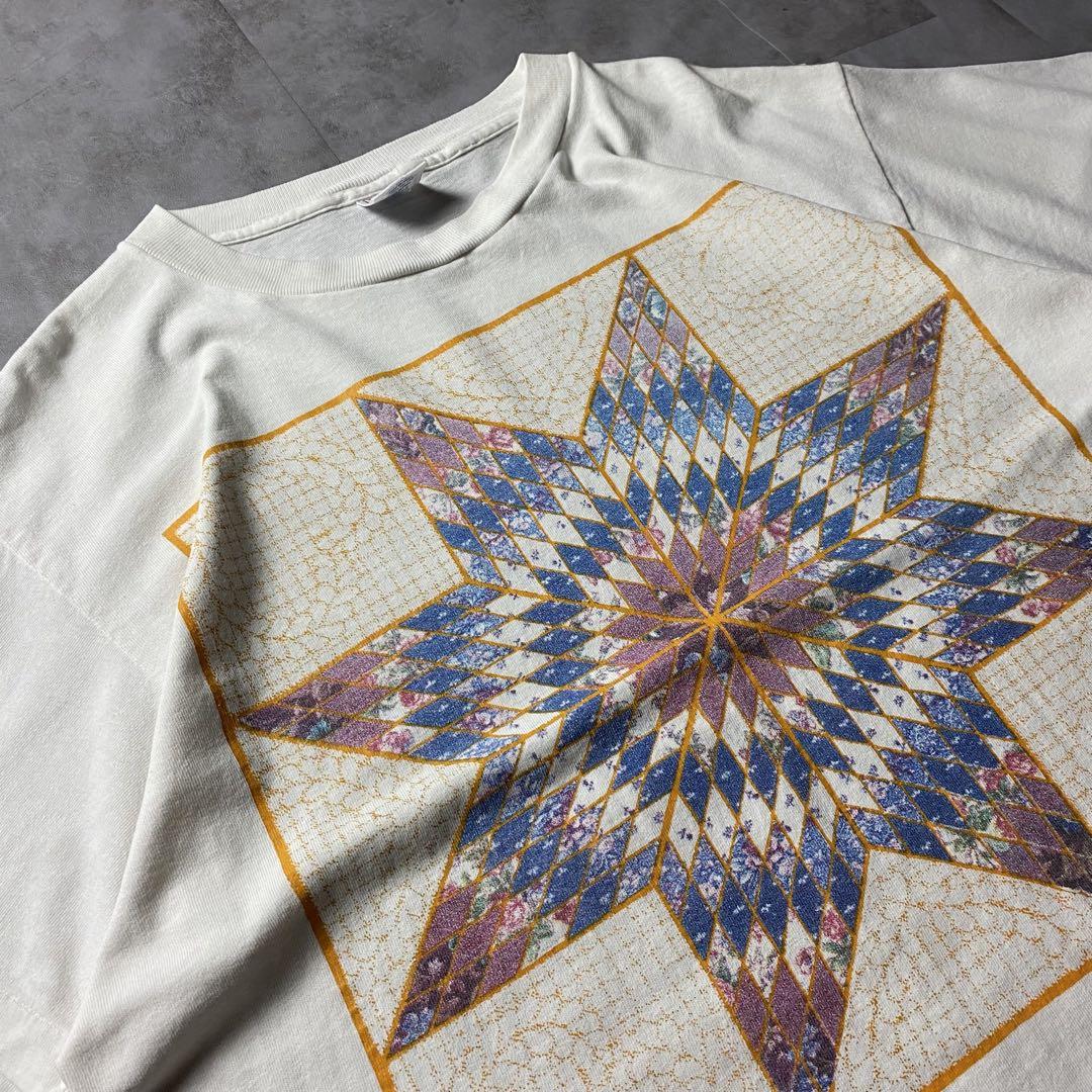 入手困難】90s USA製 アート 幾何学模様 ミズーリ スーベニア T