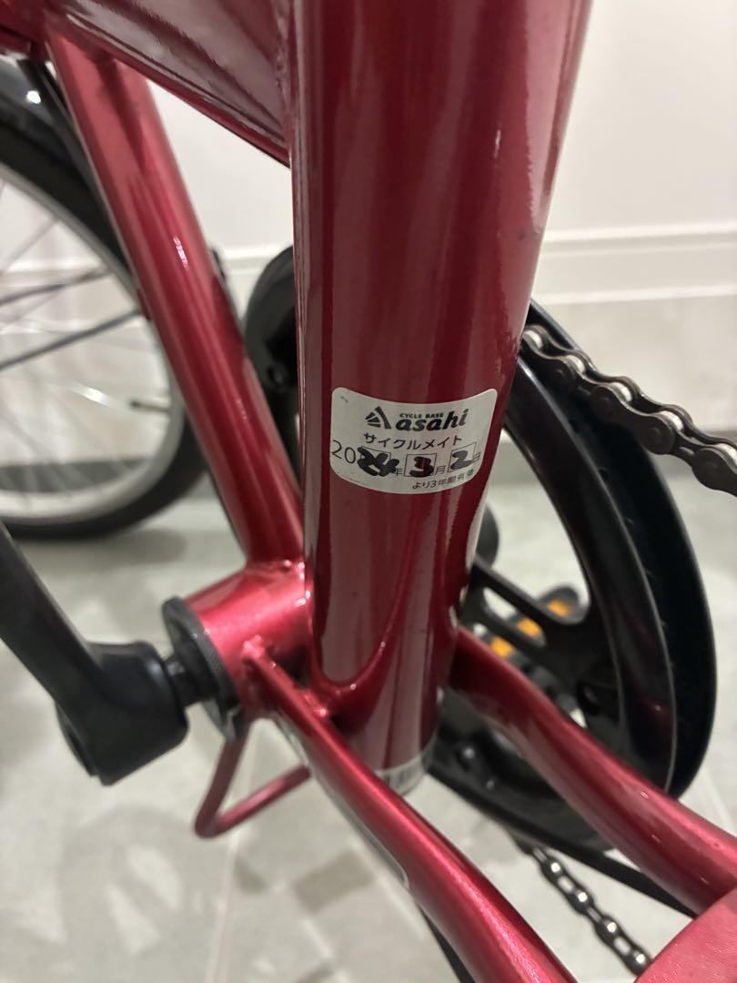 美品】あさひ 折り畳み自転車 カジュリーフォールディング 206-L