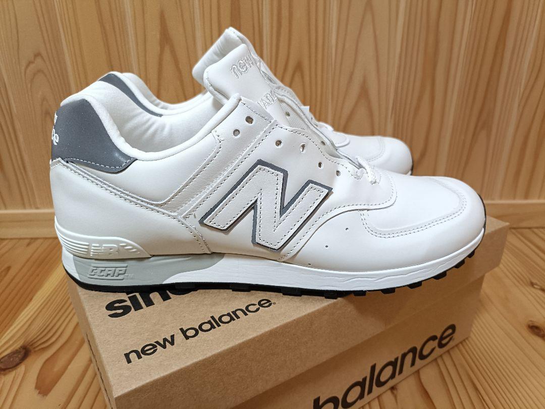 新品 New Balance M576WWL 27.0　ホワイト レザー天然皮革