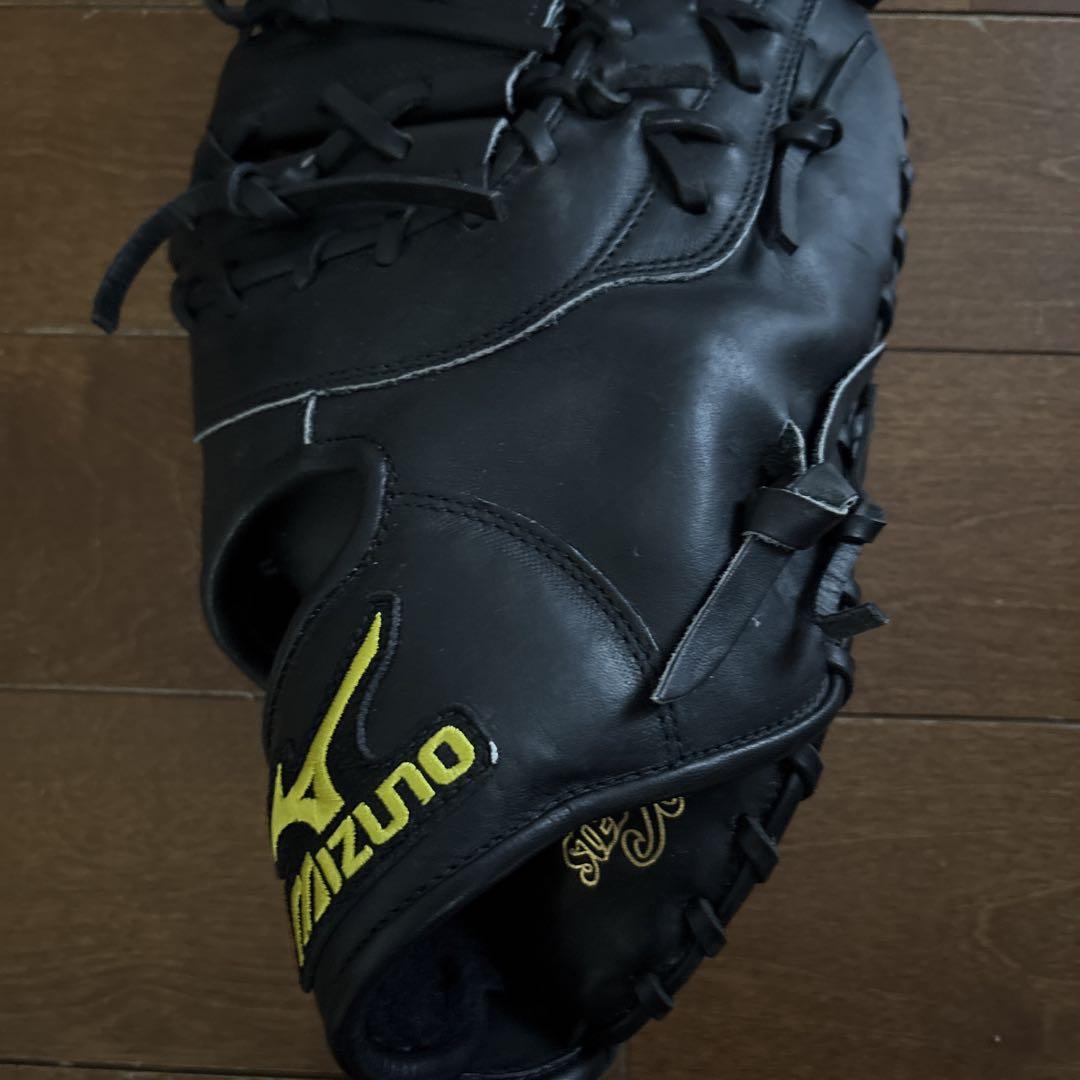【美品】MIZUNO（ミズノ） ファーストミット 軟式用 ブラック