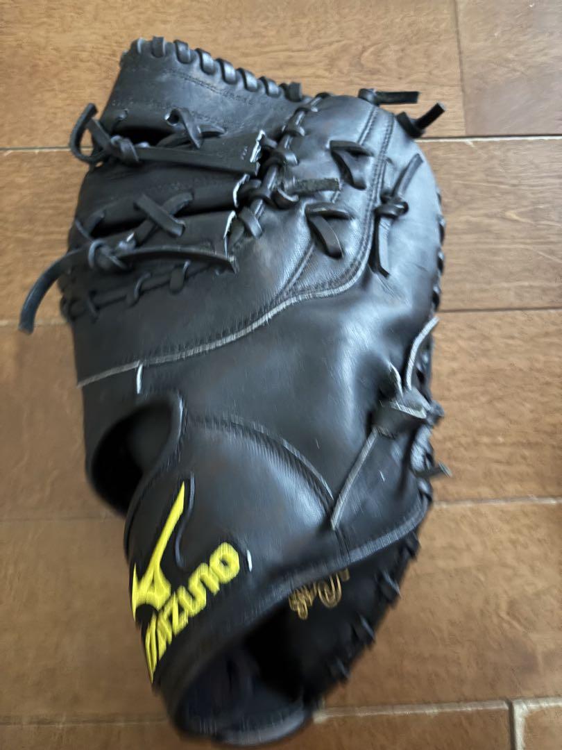 【美品】MIZUNO（ミズノ） ファーストミット 軟式用 ブラック